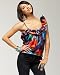 bebe Miami Heat Ruffled Silk Cami