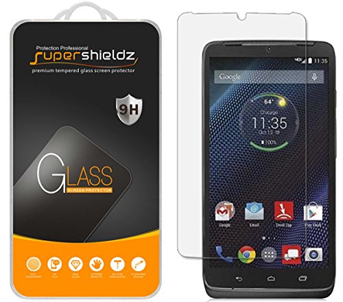 Motorola droid turbo tempered glass screen protector, supershield…