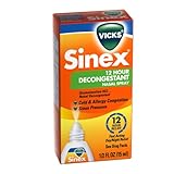 Vicks Sinex 12 Hour Decongestant Nasal Spray 0.5 Fl Oz (Pack...