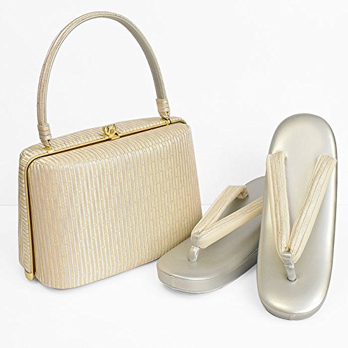 和ごころきもの屋　【紗織】ブランド【草履バッグセット】Ｌサイズ【帯地】パールトーン加工済【３枚芯】【日本製】和装バッグ　着物　バッグ　セット　フォーマル　単品　礼装　留袖　成人式　結婚式　訪問着　附下げ　振袖　bagset188