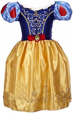 Laryana Kids Children Girls Snow White Princess Cosplay Palace Full Dress (120cm/3T-4T, Yellow)