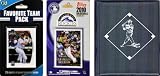 MLB Colorado Rockies Licensed 2010 Topps Team Set and Favorite Player Trading Cards Plus Storage Album