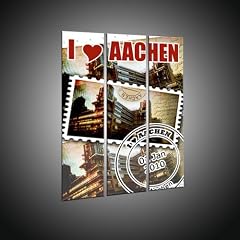 Affordable art photos of Aachen 3part in 60x80cm