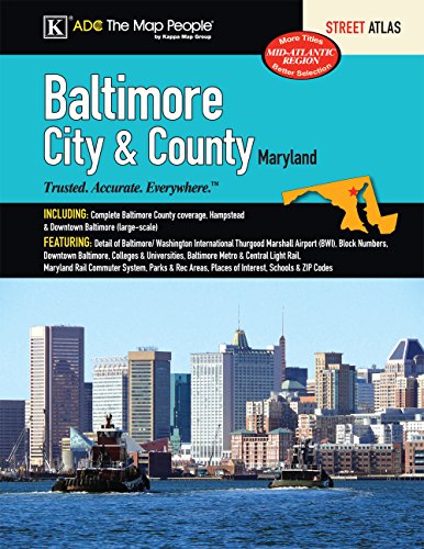 baltimore maryland city  county street atlas