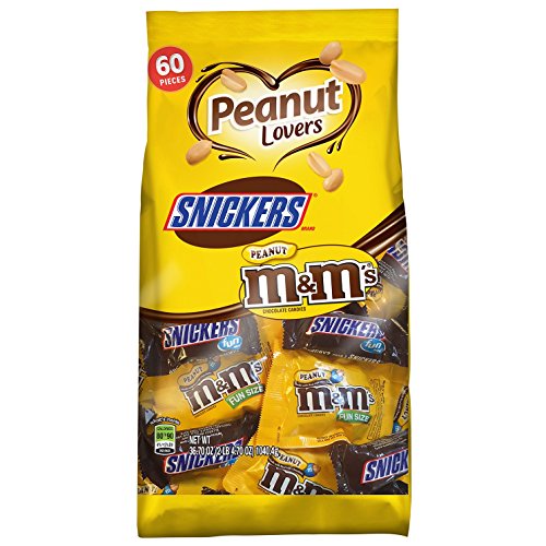 MARS Chocolate Fun Size Peanut Lovers Variety Mix 36.7-Ounce Bag 60 Pieces