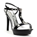 BCBGirls Women's Samuel Sandal,Black,9.5 M