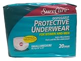 Surecare Protective Underwear Extra Absorbency Size Small/medium Case/80 (4 Bags of 20)