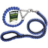 Olivery Heavy Duty Martingale Braided Collar with Solid Hand Made Leash Ideal for Agility Obedience Behavior Training and Everyday Walk Free Ebook