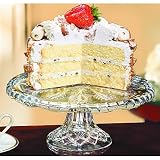 Product details for Fifth Avenue Crystal Portico Collection Round Pedestal Cake Plate