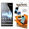 10 PACK CRYSTAL CLEAR TIGERBOX BRAND SCREEN PROTECTOR GUARD FOR THE SONY XPERIA S MOBILE PHONE
