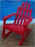 Kiddie Rocking Chair - Fire Engine Red, by Prairie Leisure