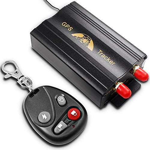 AFUNTA Vehicle Car GPS Tracker 103B With Remote Control GSM Alarm SD Card Slot Anti-theft Realtime Spy Tracker GPS103B TK103B for GSM GPRS GPS System Tracking Device