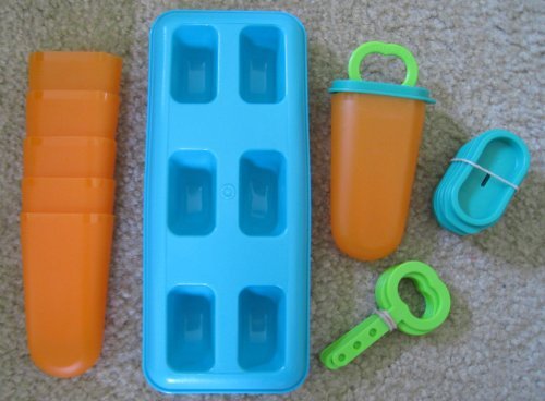 Tupperware Freezer Ice Tups Popsicle Maker Set