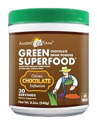 Amazing Grass Chocolate Drink Powder, Green Superfood, 8.5-Ounce Container