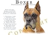 Boxer CROPPED Human Trainer Mouse Pad Dog Mousepad