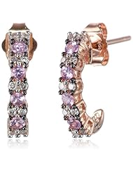 White-Gold Diamond and Ear Pin Earrings (0.17cttw, G-H Color, I2-I3 Clarity)