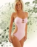 Trendy Sexy Pink 1 pc Monokini Bathing Suit Swimsuit L MISSES SIZE LARGE Trendy Sexy Pink 1 pc Monokini Bathing Suit Swimsuit L MISSES SIZE LARGE