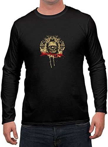 Men Frank Long Sleeves -medium O-neck Print Black