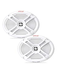 From Amazon.com. Click for details:
 Car Audio or Theater: Pyle Dual 6 x 9 Water Resistant Marine Speakers, 2-Way Full Range Stereo Sound, 300 Watt, White (Pair) - Sound Around Car Audio or Theater: Pyle Dual 6 x 9 Water Resistant Marine Speakers, 2-Way Full Range Stereo Sound, 300 Watt, White (Pair) - Sound Around