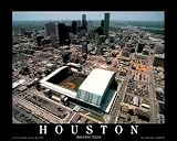 Small Minite Maid Stadium Houston Astros Aerial Unframed Print