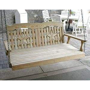 60 Treated Pine Starback Swingbed by The Cedar Store