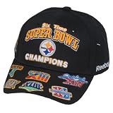 Pittsburgh Steelers Six Time Super Bowl Reebok Hat