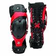 Asterisk Cell Knee System Brace Pair MotoX Moto Large LG Red