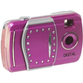 Digital Concepts Kids Cam Sticker Wizard Point & Shoot Digital Camera, PC-Web-Video Clips, Green