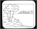 Decorated Mouse Pad with black and white, Puerto Rico, trees, seashore, beach, water, Caribben