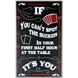 Spot the Sucker Classic All Wood Poker Sign