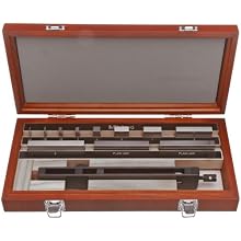 Mitutoyo Carbide Rectangular Bore Gage Calibration Kit, ASME Grade 0, 0.04 - 3.0" Length (9 Blocks + Accessories)
