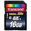 Transcend 16GB Class 10 SDHC Flash Memory Card (TS16GSDHC10E)