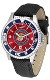 U.S. Marine Corps MILITARY Mens Leather AnoChrome Watch