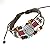 Nice Buckeye Window Papercuts Antiqued Style Wood Plates Studded Adjustable Length Leather Bracelet