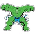 Incredible Hulk car bumper sticker decal 4