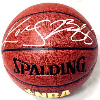 Kobe Bryant & LeBron James Hand Signed Autographed Full Size NBA Basketball w...