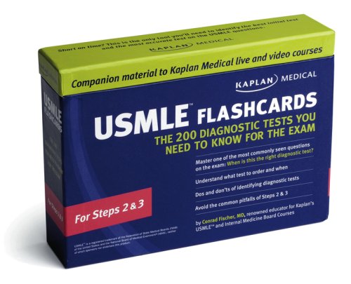 USMLE Flashcards The 200 Diagnostic Tests You Need to Know for the Exam For Steps 2 & 3