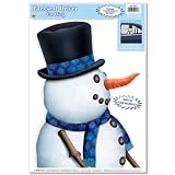 Snowman Backseat Driver Car Cling Party Accessory (1 count) (1/Sh)