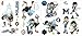 RoomMates RMK3006SCS Miles from Tomorrowland Peel & Stick Wall Decals, 21 Count