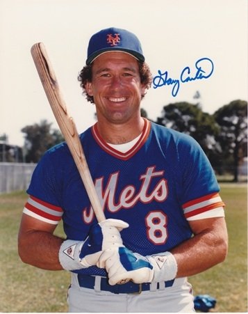 Gary Carter Autographed/Hand Signed New York Mets 8x10 Photo - 1986 World Series Champs & 2003 Hall