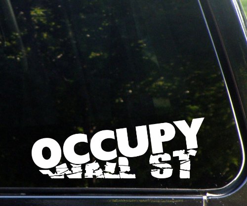 OCCUPY WALL Street - die cut window decal / sticker