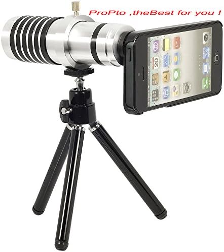 ProPto(TM) Premium 14x Aluminum Optical Zoom Telephoto Lens + Tripod + Case For iPhone 5 5G DC242s