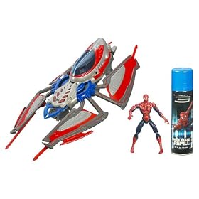 Spider-Man Battle Action Triple Blast Hover Jet by Hasbro