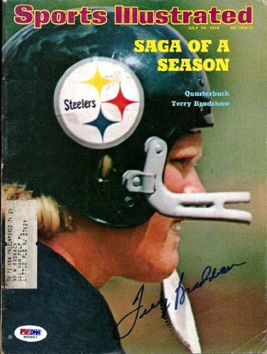Terry Bradshaw Autographed/Hand Signed Sports Illustrated Magazine PSA/DNA #M95807