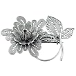 Vintage Sterling Silver Flower Leaf Brooches & Pins