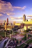 Skyline North from the CNN Center by Walter Bibikow,14 in. x 21 in.