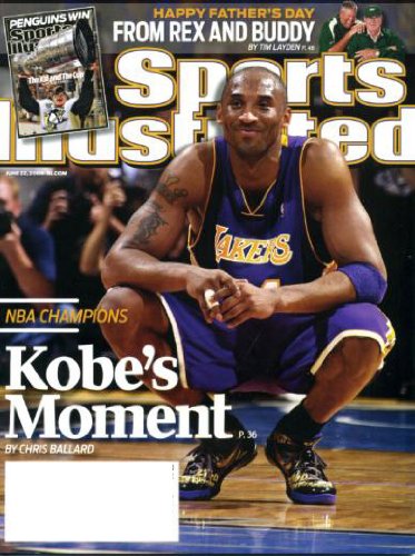 Sports Illustrated June 22 2009 Kobe Bryant/Los Angeles Lakers - NBA Champs on Cover, Rex Ryan/New York Jets, Pittsburgh Penguins Win Soccer World Cup, Charlie Manuel/Philadelphia Phillies