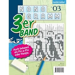 Nonogramm 3er-Band Nr. 3: Das Auge schafft Bilder. Leicht/mittel