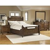 Attic Heirlooms Rustic Oak Feather Bedroom Set (Queen) by Broyhill