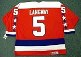 ROD LANGWAY Washington Capitals 1985 CCM Vintage Throwback Away NHL Hockey Jersey ROD LANGWAY Washington Capitals 1985 CCM Vintage Throwback Away NHL Hockey Jersey